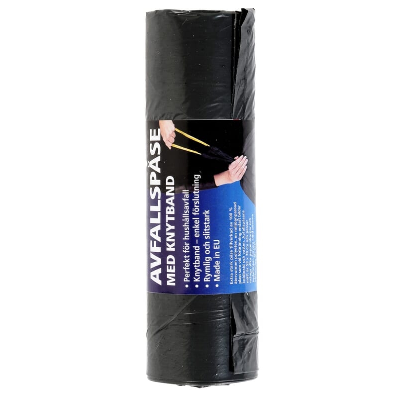 Smart Microfiber Avfallspåse med Knytband 40 L 15 st