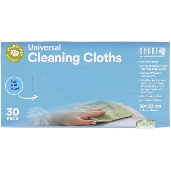 Smart Microfiber Universal Cleaning Cloth 30 st
