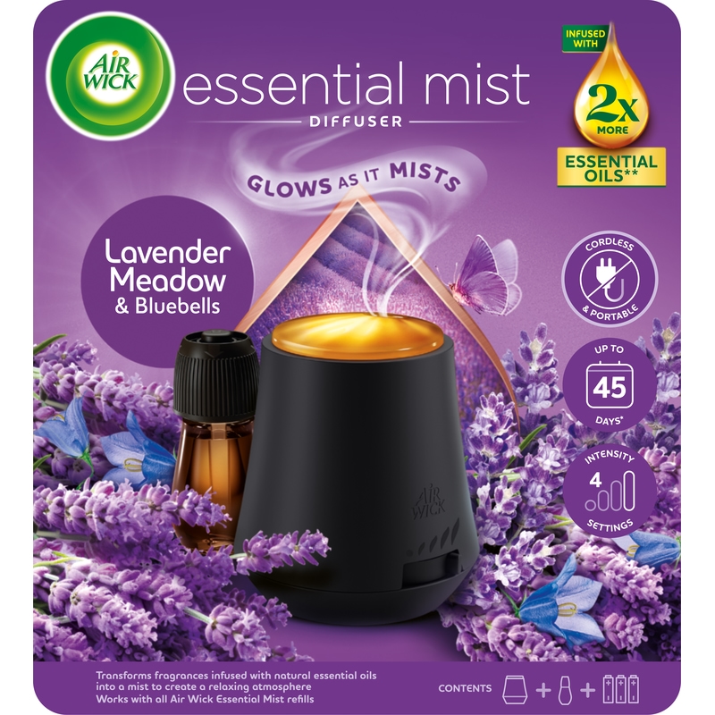 Air Wick Essential Mist Starterkit Lavender Meadow & Bluebells