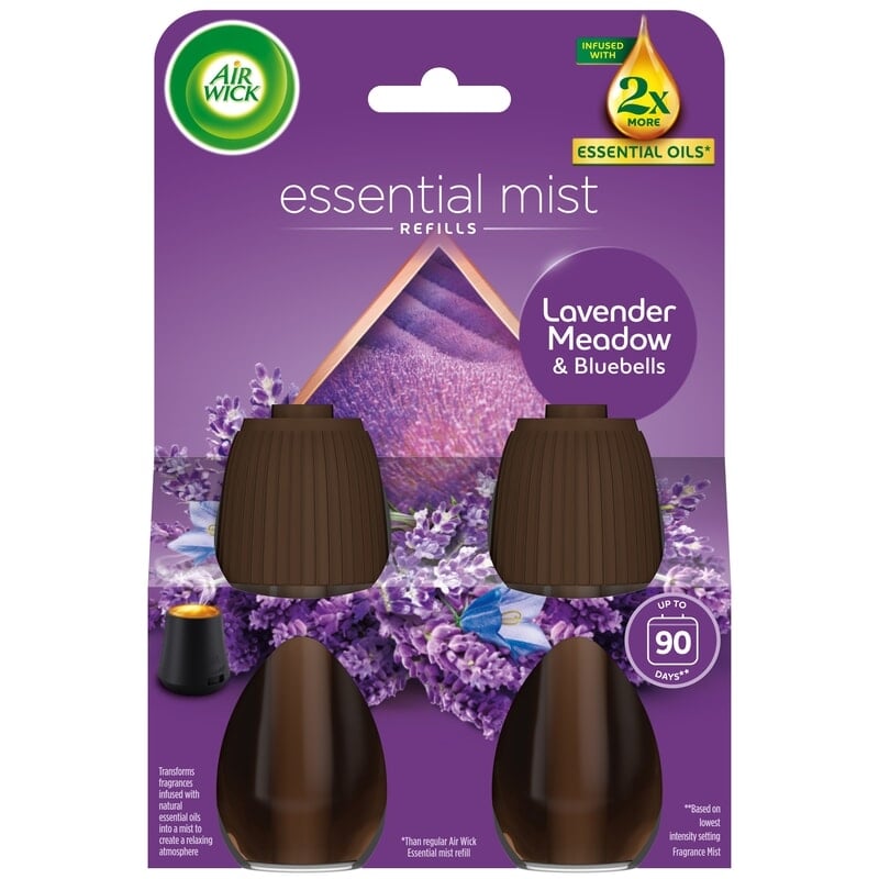 Air Wick Essential Mist Duo-pack Lavender Meadow & Bluebells 40 ml