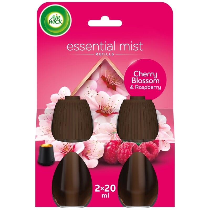 Air Wick Essential Mist Duo-pack Cherry Blossom & Raspberry 40 ml