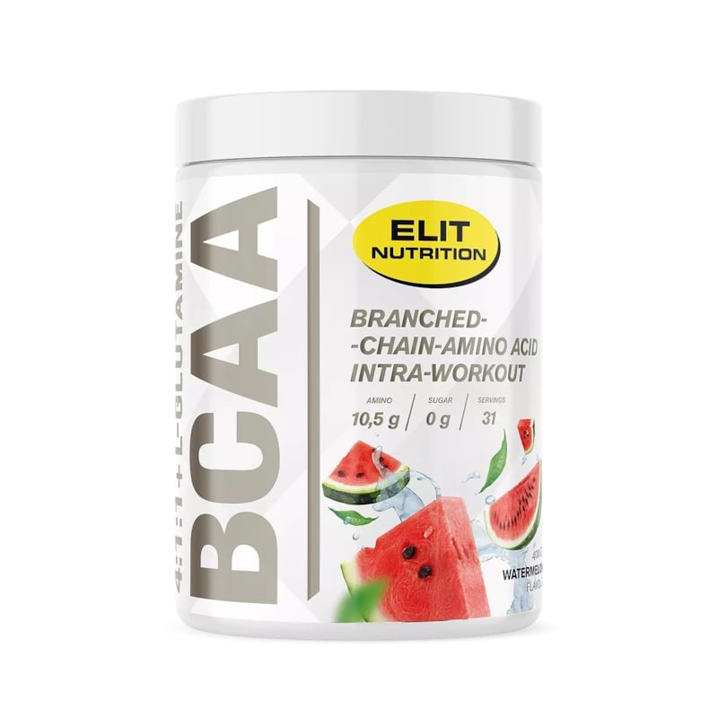 Elit Nutrition BCAA 4:1:1 + L-glutamine med Elektrolyter Watermelon 400 g