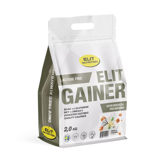 Elit Nutrition Gainer Laktosfri Vanilla Caramel 2 kg