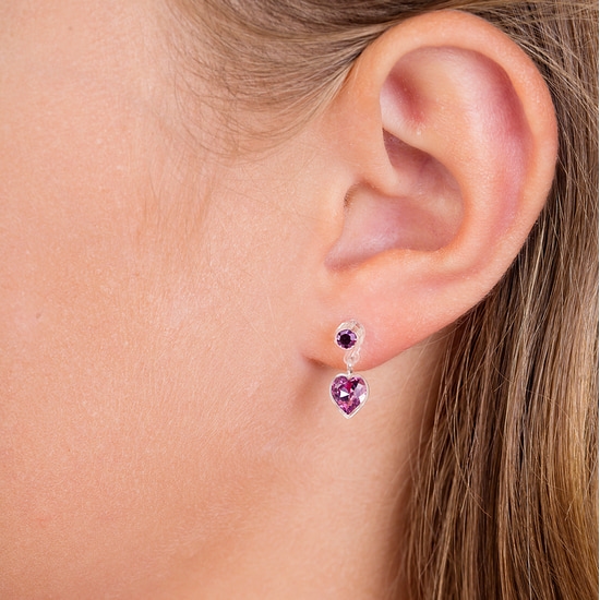 Blomdahl MP Pendant Heart 4/6 mm Light Amethyst