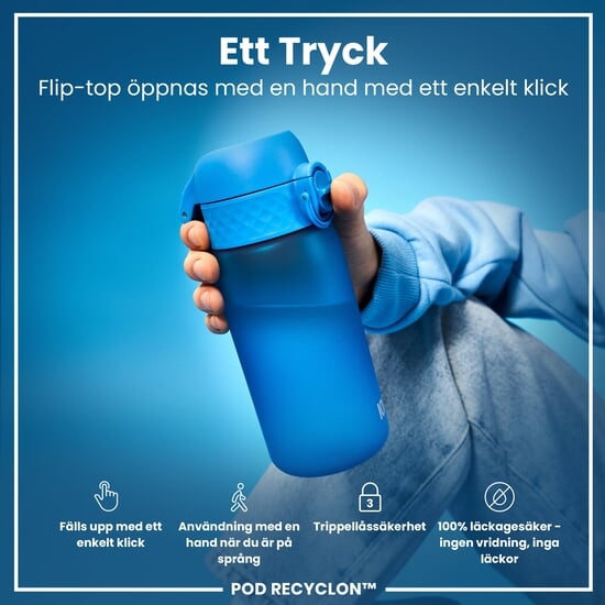 ION8 Vattenflaska För Barn Blå 350 ml