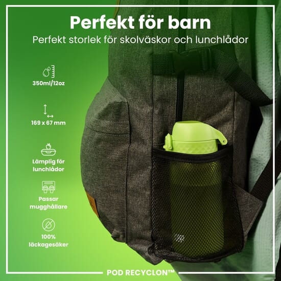ION8 Vattenflaska För Barn Grön 350 ml