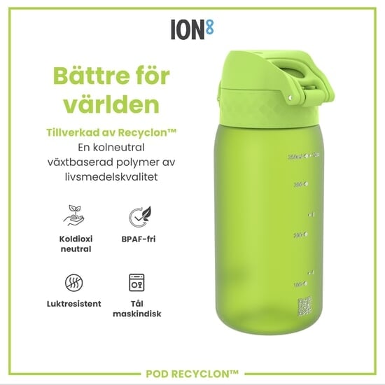 ION8 Vattenflaska För Barn Grön 350 ml