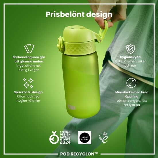 ION8 Vattenflaska För Barn Grön 350 ml