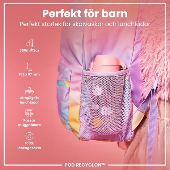 ION8 Vattenflaska För Barn Regnbågar 350 ml