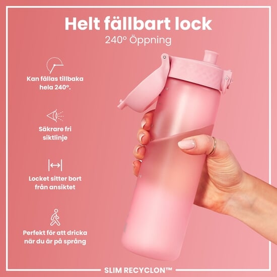 ION8 Vattenflaska Ljusrosa 500 ml