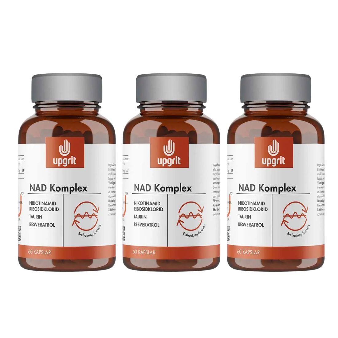 Upgrit NAD-Komplex 60 kapslar 3-pack