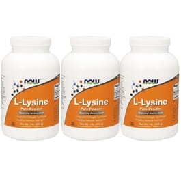 NOW L-lysine 1000 mg 100 tabletter 3-pack