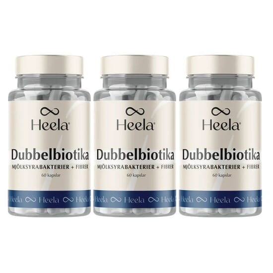 Heela Dubbelbiotika 60 kapslar 3-pack