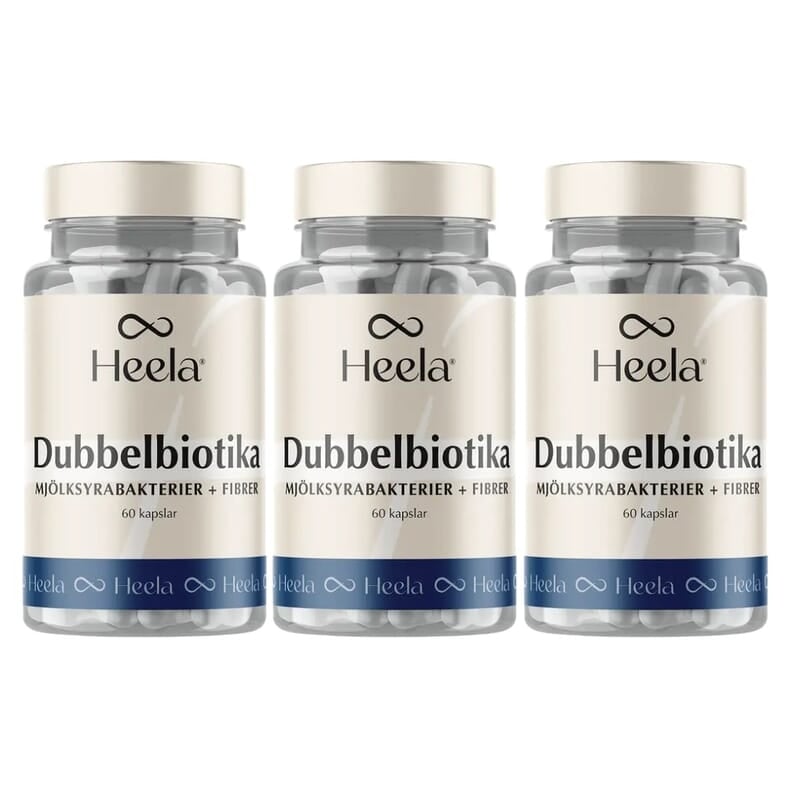 Heela Dubbelbiotika 60 kapslar 3-pack