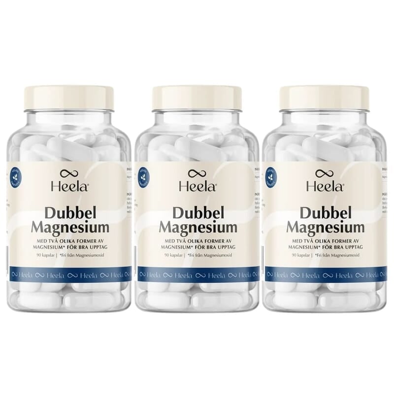 Heela Dubbel Magnesium 90 kapslar 3-pack