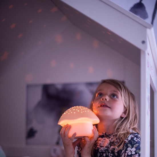 Pabobo Stjärnprojektor Svamp Musik Orange