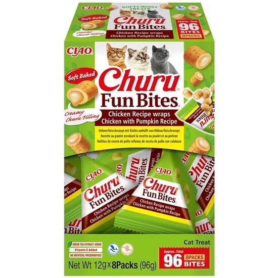 Churu Cat Fun Bites Chicken with Pumpkin 8 st
