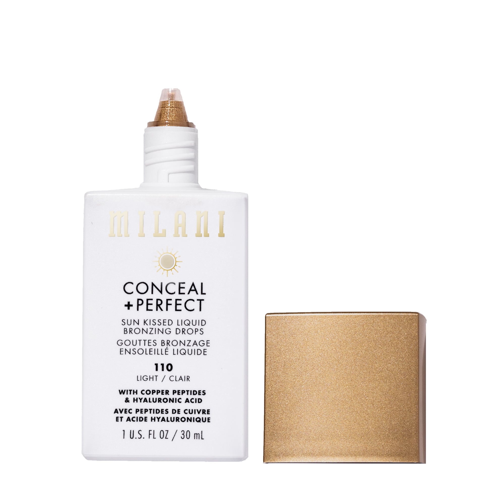 Milani Conceal + Perfect Sun Kissed Liquid Bronzing Drops 110 Light 30 ml