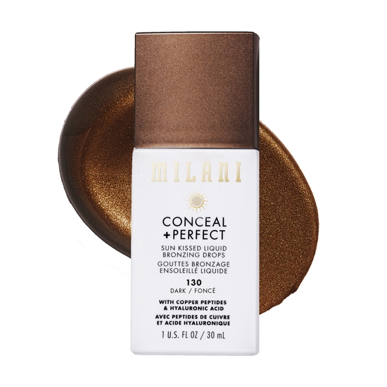 Milani Conceal + Perfect Sun Kissed Liquid Bronzing Drops 130 Dark 30 ml