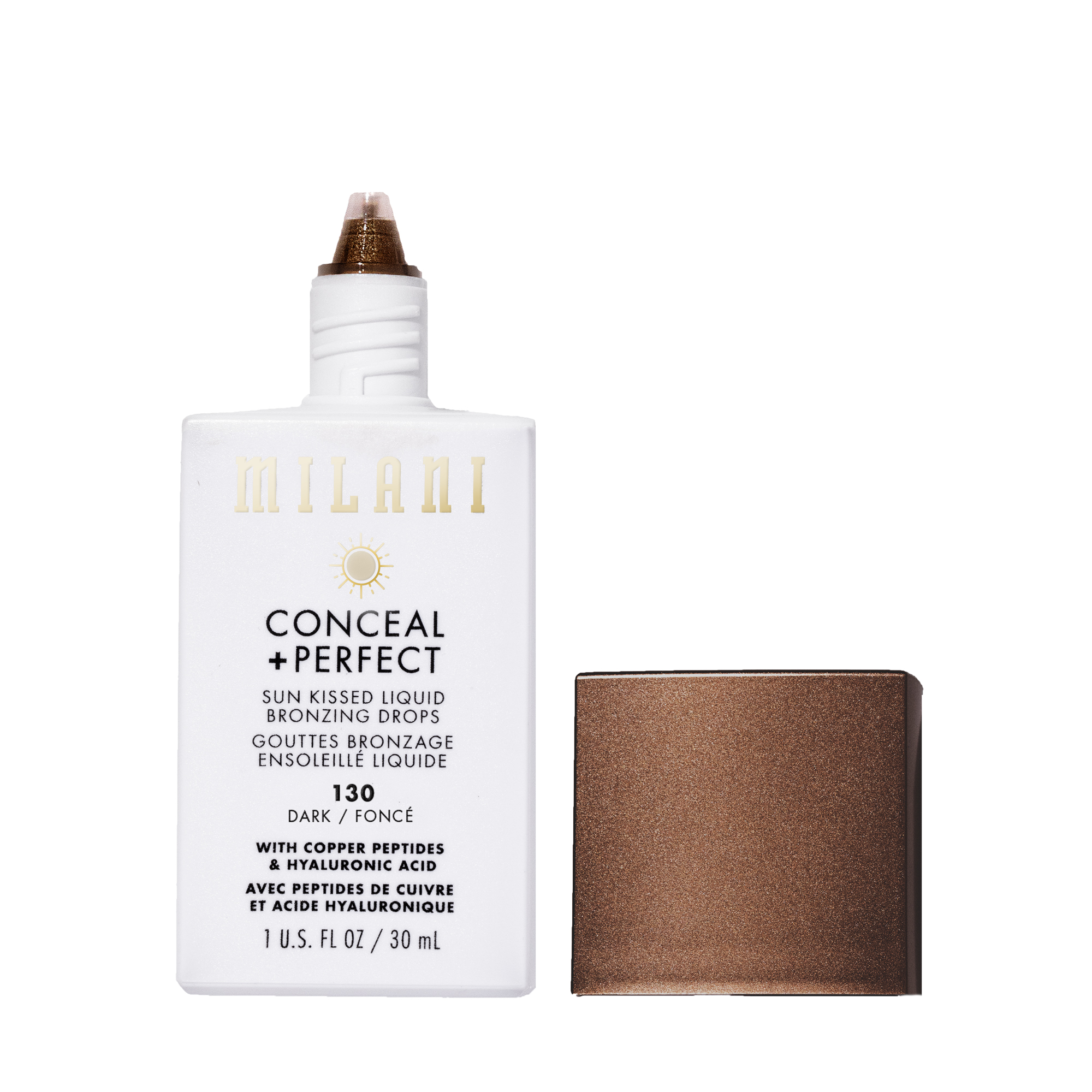 Milani Conceal + Perfect Sun Kissed Liquid Bronzing Drops 130 Dark 30 ml