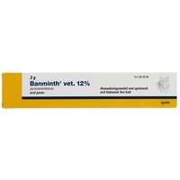 Banminth vet. Oral pasta 12 % 3 g
