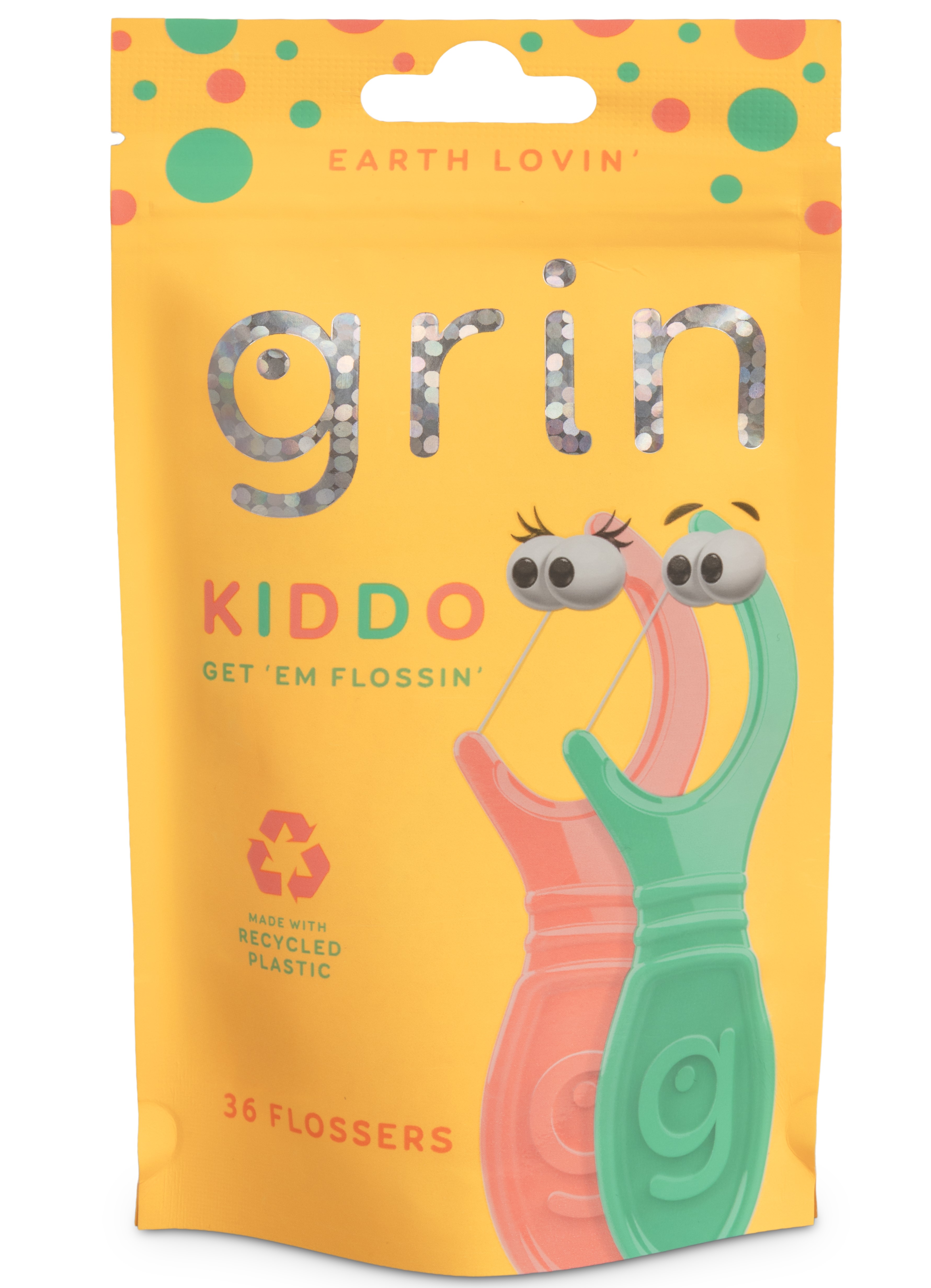Grin Kiddo Tandtrådsbygel Flossypyx 36 st