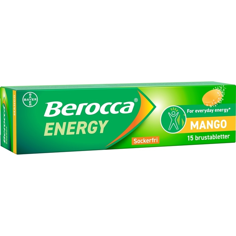 Berocca Energy Mango 15 brustabletter