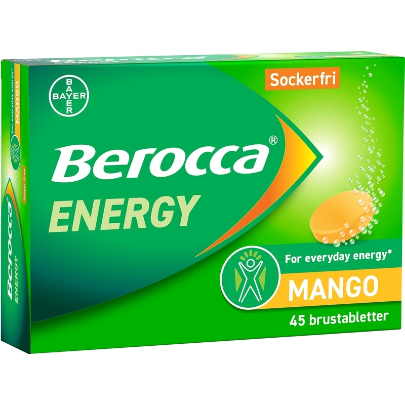 Berocca Energy Mango 45 brustabletter
