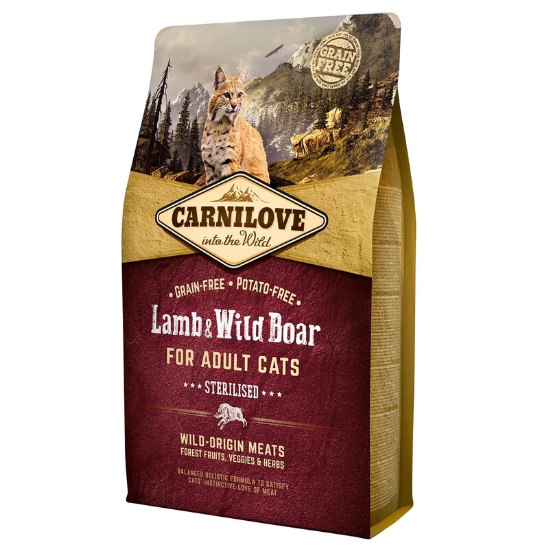 Carnilove Lamb-Wild Boar Sterilised Adult Cat 2 kg
