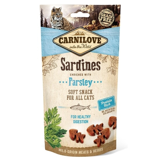 Carnilove Cat Semi Moist Snack Sardine w. Parsley 50 g