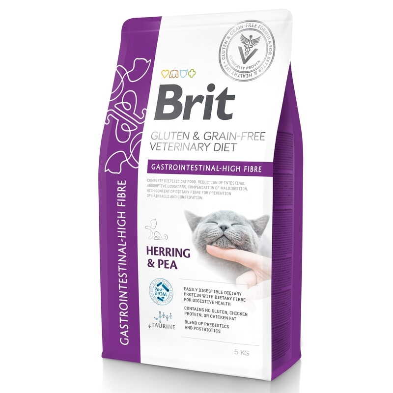 Brit Veterinary Diet Cat Gastrointestinal High Fibre Grain Free 5 kg