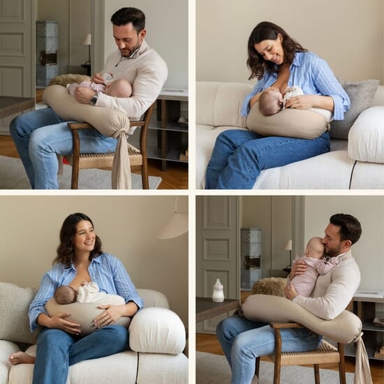 bbhugme Amningskudde Seashell Beige
