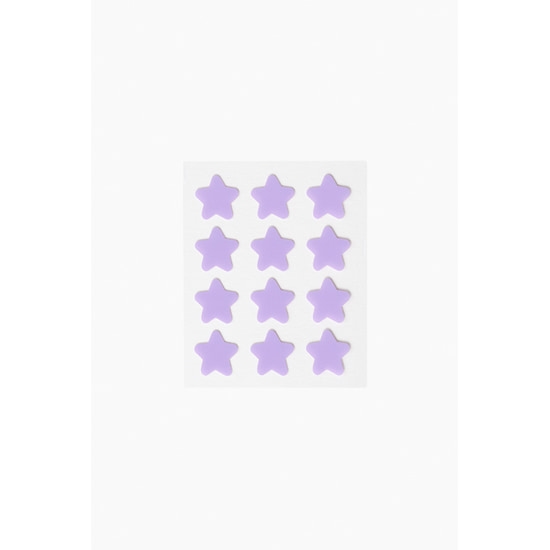 Peggy World Blemish Patches Hearts and Stars Purple 24 st