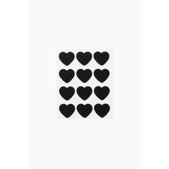Peggy World Blemish Patches Hearts and Stars Black 24 st