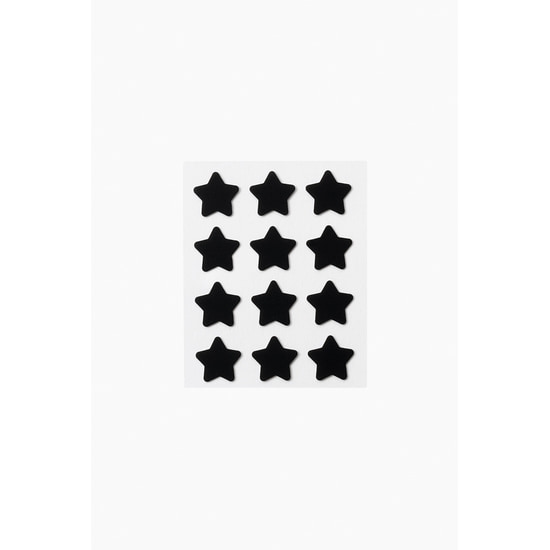 Peggy World Blemish Patches Hearts and Stars Black 24 st