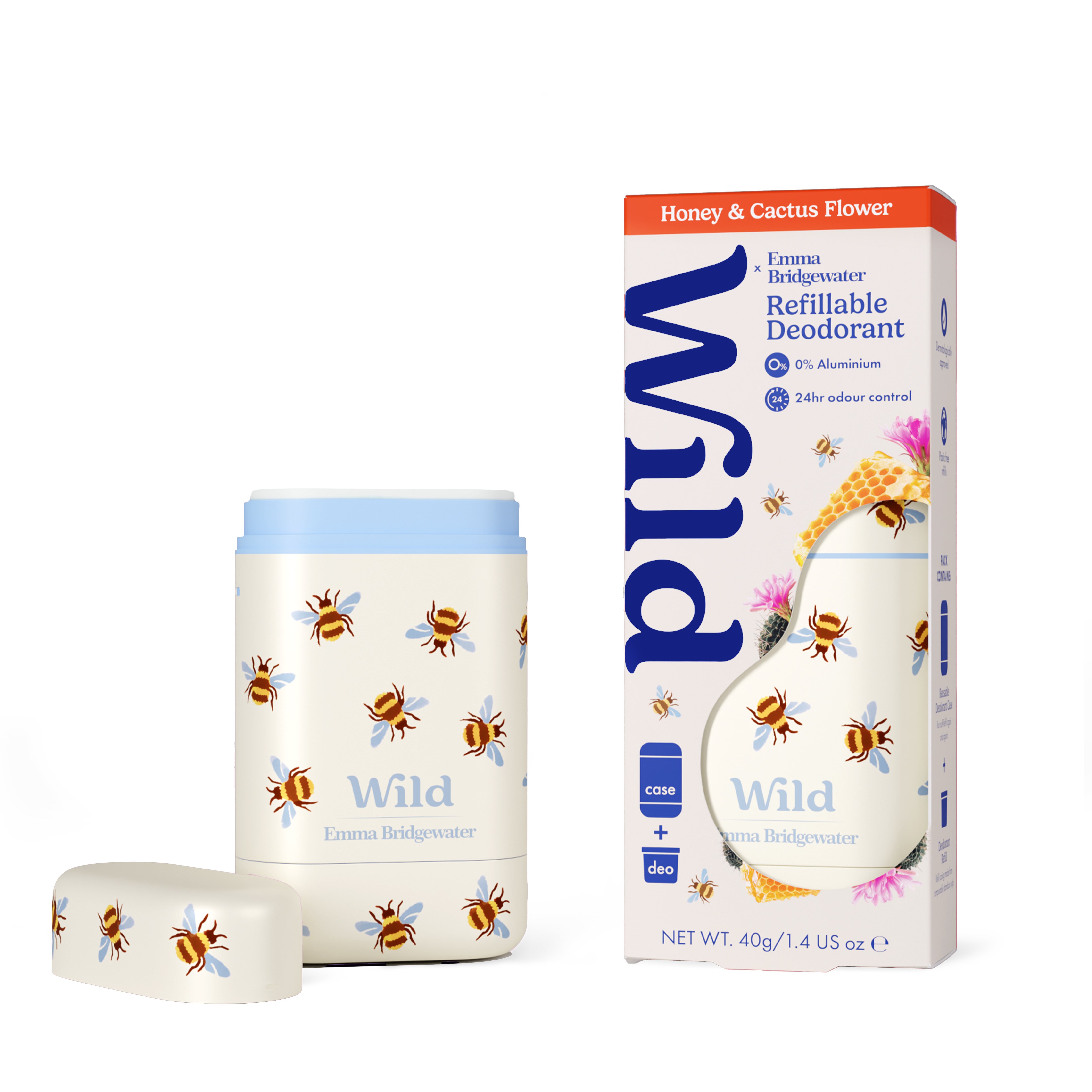 Wild Deo Stick Bee Case Honey Cactusflower 40 g
