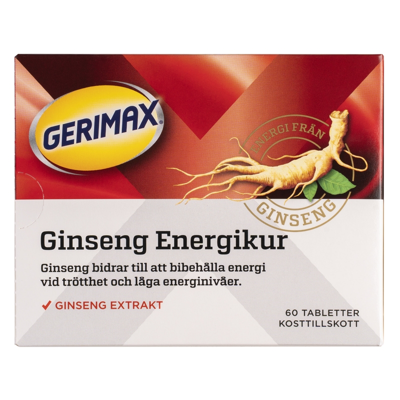 Gerimax Ginseng Energikur 60 tabletter