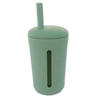 Summerville Mugg med Sugrör Silikon 200 ml Cameo Green