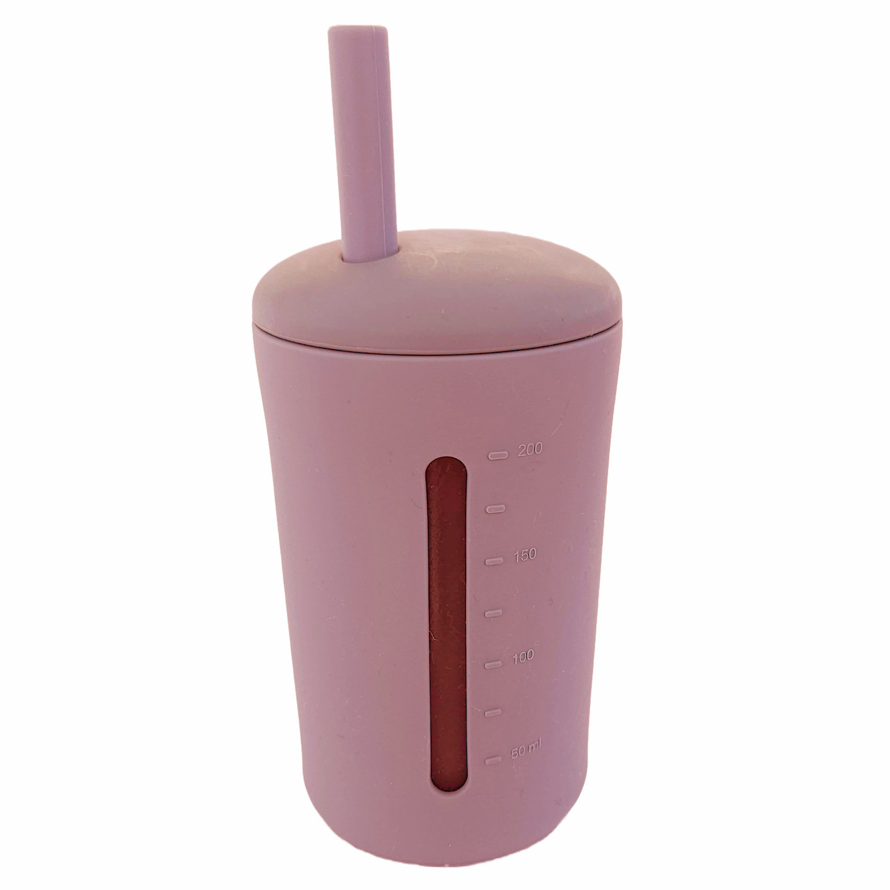Summerville Mugg med Sugrör Silikon 200 ml Dusty Rose