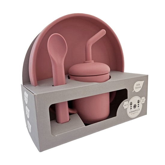 Summerville Matset Silikon 3 delar Dusty Rose