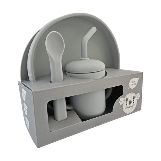 Summerville Matset Silikon 3 delar Silver Grey