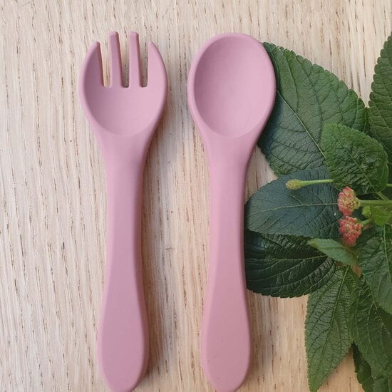 Summerville Sked och Gaffel Silikon Dusty Rose
