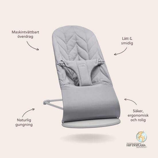BabyBjörn Bouncer Bliss Petal Quilt Light Grey