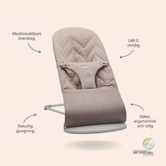 BabyBjörn Bouncer Bliss Petal Quilt Sand Grey