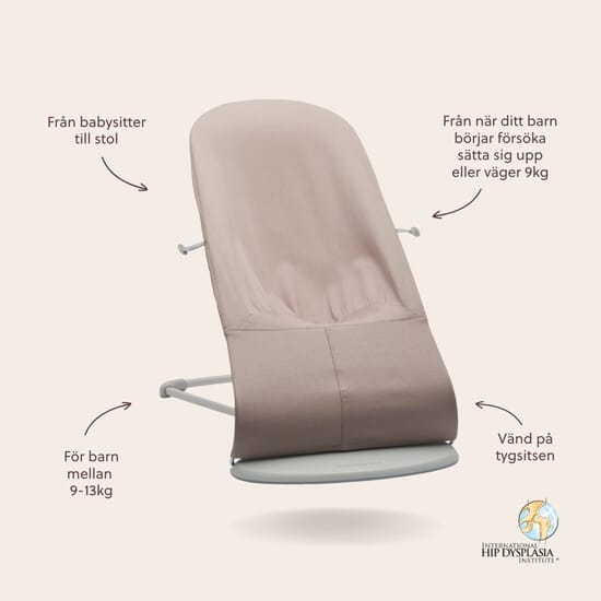 BabyBjörn Bouncer Bliss Petal Quilt Sand Grey
