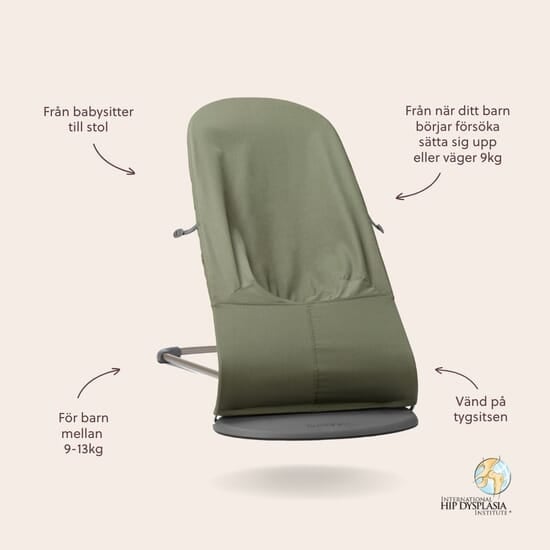 BabyBjörn Bouncer Bliss Classic Quilt Dark Green