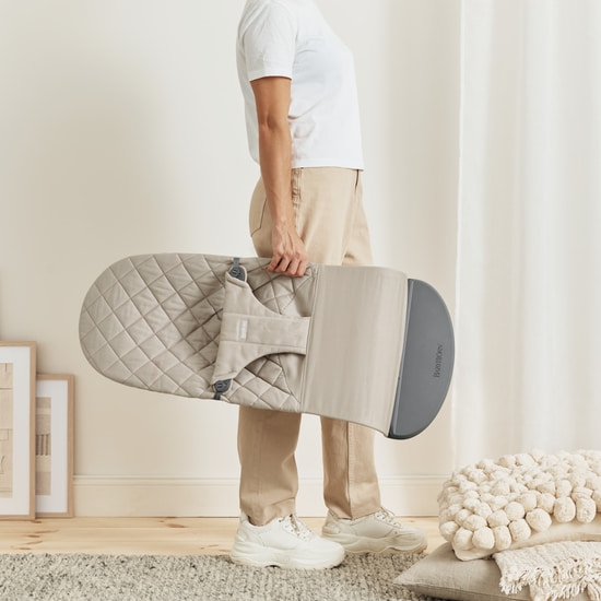BabyBjörn Bouncer Bliss Classic Quilt Sand Grey