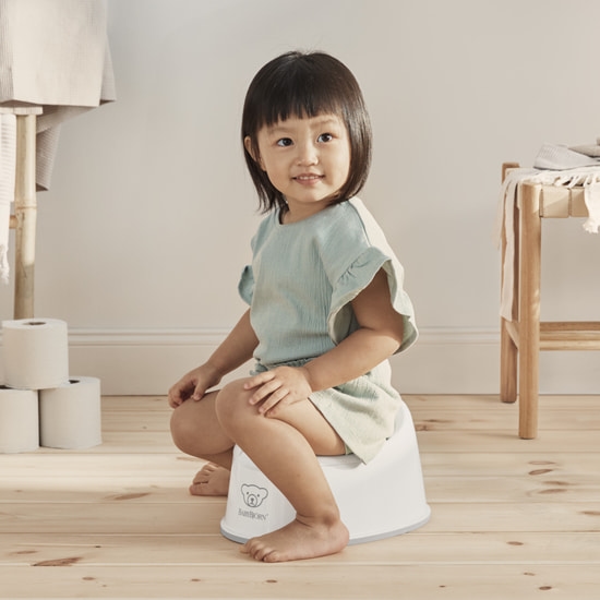 BabyBjörn Smart Potta Vit/grå