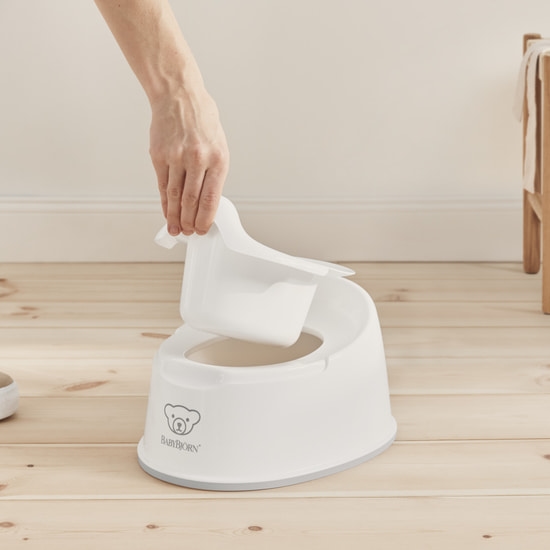 BabyBjörn Smart Potta Vit/grå