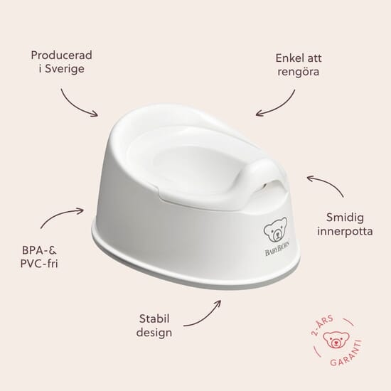 BabyBjörn Smart Potta Vit/grå